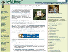 Tablet Screenshot of joyfulheart.com
